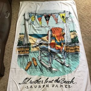 EUC Lauren James Beach Towel/Blanket